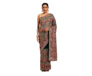Georgette Zari Saree (Mirror, Stone & Thread Work)