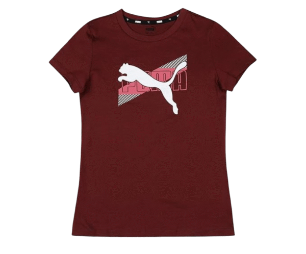 Puma Girl's Letter Print Regular Fit T Shirt Puma Girl's Letter Print Regular Fit T Shirt