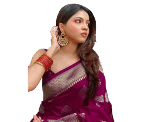 Women's Kanjivaram Art Silk Saree Soft Banarasi Style Sari