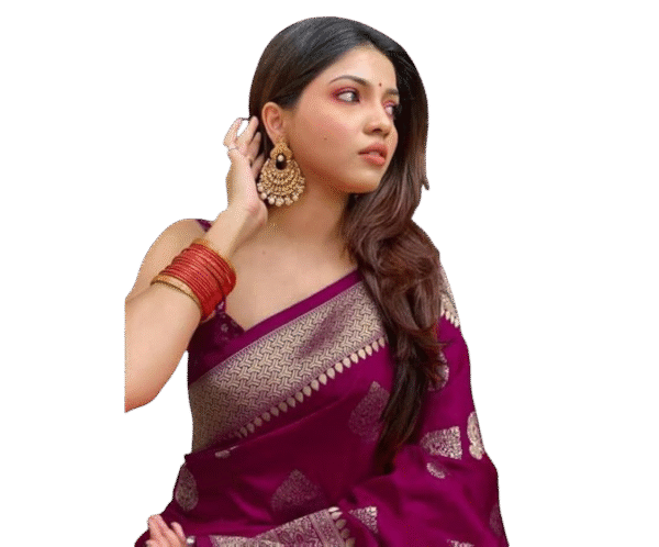 Women's Kanjivaram Art Silk Saree Soft Banarasi Style Sari