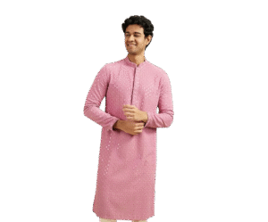 DIWAS BY MANYAVAR Men's Sequined Kurta