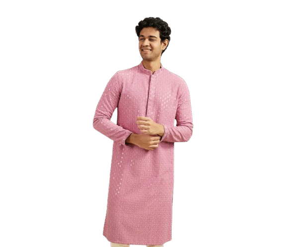 DIWAS BY MANYAVAR Men's Sequined Kurta
