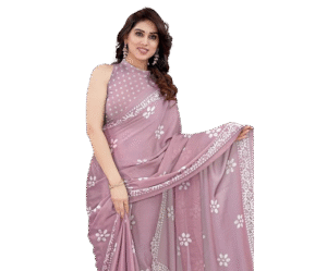 Women's Latest Chiffon Batik Printed Saree