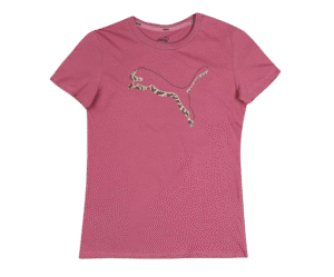 Puma Girl's Letter Print Regular Fit T Shirt