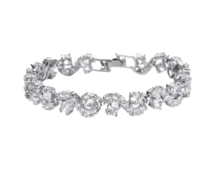 Women's Bracelet, Shining Diva, Silver Plated