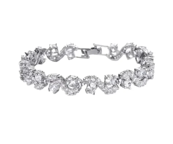 Women's Bracelet, Shining Diva, Silver Plated