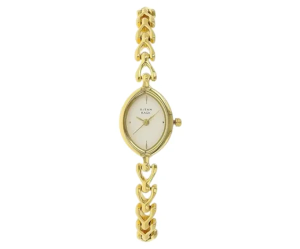 Women's Watch, Titan Raga, Brass Gold Strap, 1 Year Warranty