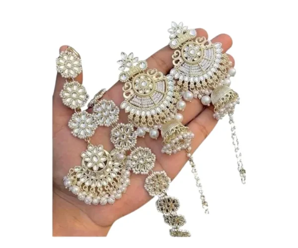 Gold Plated Bridal Combo Set, Brado Jewellery