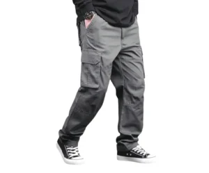 Men’s Cotton Loose Fit Cargo Pants, Lymio