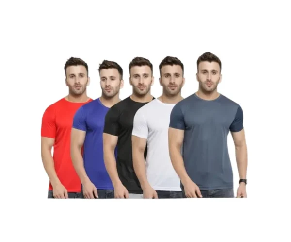 Men's Dry Fit T-Shirts (Pack of 5), AWG