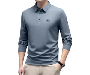 Polo Collar Full Sleeve Embroidered T-Shirt, IndoPrimo