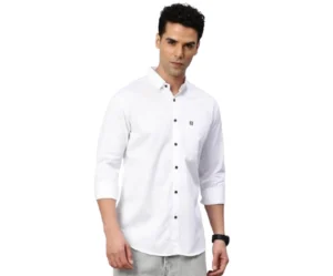 Slim Fit Pure Cotton Casual Shirt, Majestic