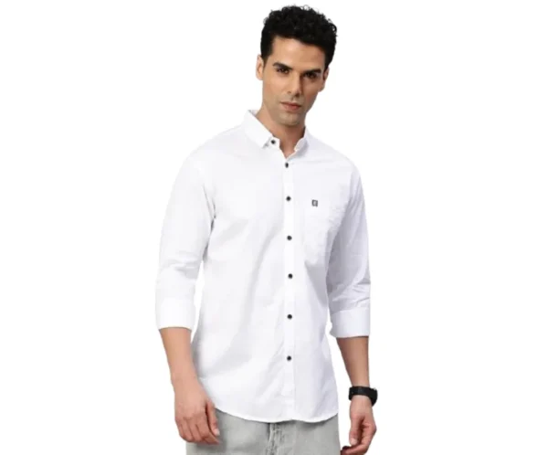Slim Fit Pure Cotton Casual Shirt, Majestic