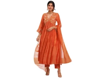Women's Anarkali Embroidered Kurta Set, ANNI