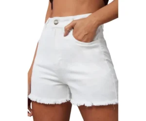 Women’s High-Rise Regular Fit Denim Skorts,Dolce Crudo