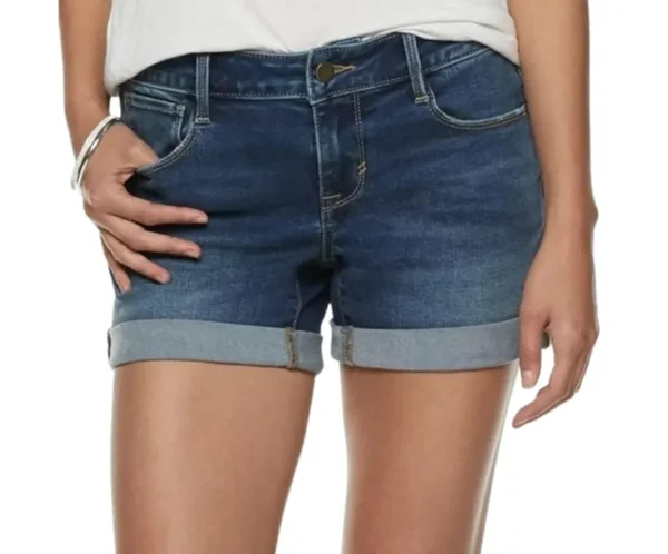Women's High-Waist Stretchable Denim Shorts