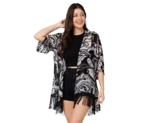 Women’s Printed Kimono Shrug , PURYS