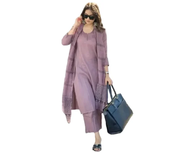 Women's Rayon Kurta Set with Pant & Dupatta, ANNI