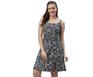 Women’s Sleeveless A-Line Mini Dress, OOMPH