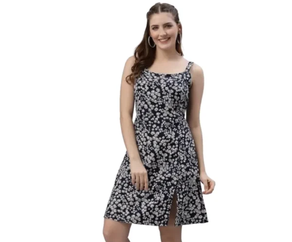 Women’s Sleeveless A-Line Mini Dress, OOMPH
