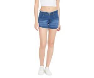 Women’s Slim Stretchable Denim Shorts, Nifty