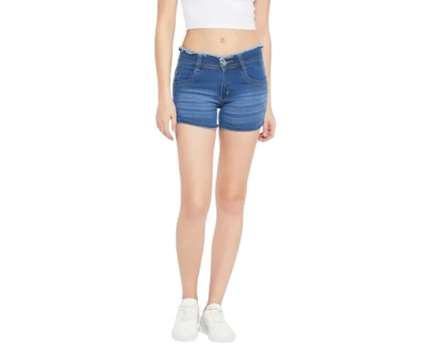 Women’s Slim Stretchable Denim Shorts, Nifty