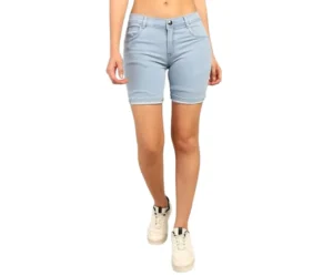 Women’s Stretchable Denim Shorts, Nifty Mid Rise