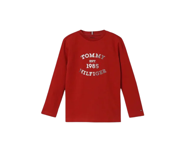 Tommy Hilfiger Boy's Letter Print Regular Fit T-Shirt Tommy Hilfiger Boy's Letter Print Regular Fit T-Shirt
