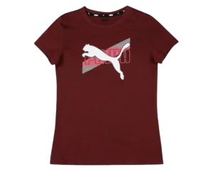 Puma Girl's Letter Print Regular Fit T Shirt