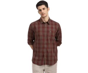 Arrow Men's 100% Cotton Slim Fit Shirt Arrow Men's 100% Cotton Slim Fit Shirt