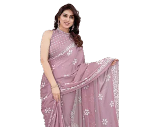 Women's Latest Chiffon Batik Printed Saree