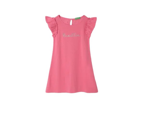 United Colors of Benetton Kidz Rayon Knee-Length Dresses United Colors of Benetton Kidz Rayon Knee-Length Dresses