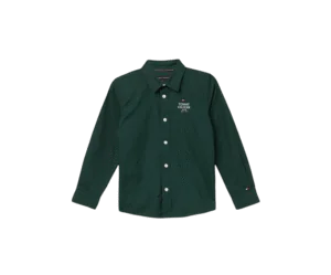 Tommy Hilfiger Boys Cotton Solid Regular Fit Shirt